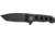 CRKT M16-04DB 3.89in Folding Knife, Plain, Stonewash D2 Steel Blade, Black Aluminum Handle, M16-04DB
