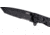 CRKT M16-10 Carson EDC Tanto Folding Knife, Black, Triple Point Serrations, EDP Blade M16-10KZ