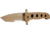 CRKT M16-14 Big Dog Special Forces Veff Desert Tanto Folding Knife, Desert Tan M16-14DSFG