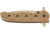 CRKT M16-14 Big Dog Special Forces Veff Desert Tanto Folding Knife, Desert Tan M16-14DSFG