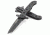 CRKT M16 Stainless - Tanto, Combination Edge, Black Handle, Black Oxide Blade, Framelock - M16-10KSC