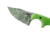 CRKT Minimalist - Bowie Gears, Designed By Alan Folts in Melbourne, Fixed Blade Knife W/Sheath, 2.125in, Plain Edge, Satin Finish, Polypropylene Handle, 2387G