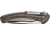 CRKT Onion Ripple EDC Folding Knife, 3.16in Stainless Steel Blade and Bronze Handle K406BXP