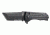 CRKT Ruger Knives 2-STAGE Tanto Blade FRAME LOCK WITH BLADE FLIPPER-BLACK Blade Length 4 in, Black R2102K