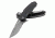 CRKT Ruger Knives FOLLOW-THROUGH Drop Point Blade COMPACT LOCKING LINER WITH BLADE FLIPPER Blade Length 3.25 in, Black and Gray R1704