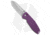 CRKT Squid XM Folding Knife, 2.95in, Sandvik 14C28N, Drop Point Blade, G10 Purple Handle, Steel/Purple, 7.03in, BHQ-210138