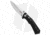 CRKT Tighe Tac Two Automatic Folding Knife, 3.38in, 8Cr13MoV Stainless Steel, Clip Point Blade, GRN Black Handle, Steel/Black, 7.94in, BHQ-71815