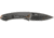 CRKT Tuna Designed By Lucas Burnley in Orleans, Folding Knife W/Frame Lock, 3.22in, Plain Edge, Stonewash Finish, 2520