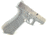 Cross Armory Glock Magazine Catch, Gen 4 &amp; 5, Silver, CRG5MCSV