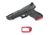 Cross Armory Performance Flared Magwells, Glock Gen 1 - 3, Red, Small, CRGFMWRD