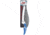 Cuda 9in Titanium Bonded Offset Serrated Knive, Titanium Bonded Blade, Non-Slip Cuda Scale Pattern Grip, 18844
