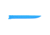 Cuda AquaTuff Fillet Knife with Blade Cover, Blue, 7in, 23064