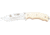 Cudeman 124 Quality Fixed Blade Knife, 12 cm, Bohler N-695, White Micarta w/ Red Liners, 124-BK