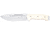 Cudeman 126 Quality Fixed Blade Knife, 16 cm, Molybdenum Vanadium, White Micarta w/ Red Liners, 126-BK
