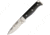 Cudeman Fixed Blade Ebony Folding Knife,2.75in,Standard Edge,Drop Point,Ebony,Wood Handle CUD331E