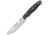 Cudeman Wolf Fixed Blade Knife, 4.13 satin finish Bohler N695 stainless blade, Black micarta handle, 208-M