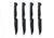 Culinary MKC STEAK KNIVES SET OF 4 - PVD - BLACK, MKC-001832