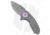 Curtiss Knives F3 Compact Folding Knife, 2.50in, CPM MagnaCut, Drop Point Blade, Titanium, Gray Handle, FJ Milled Ti/Pink, Gray/Gray, 6.25 inch, BHQ-178856