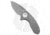 Curtiss Knives F3 Compact Folding Knife, 2.50in, CPM MagnaCut, Drop Point Blade, Titanium, Gray Handle, Standard, Gray/Gray, 6.25 inch, BHQ-178876