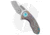 Curtiss Knives F3 Compact Folding Knife, 2.50in, CPM MagnaCut, Sheepsfoot Blade, Titanium, Gray/Spectrum Handle, Webbed Rainbow Ti WF, Two-Tone, Gray/Spectrum/Gray, 6.25 inch, BHQ-178888