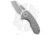 Curtiss Knives F3 Compact Folding Knife, 2.50in, CPM MagnaCut, Sheepsfoot Blade, Titanium, Gray Handle, Dot Ti WF, Two-Tone, Gray/Gray, 6.25 inch, BHQ-178893