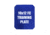 Custom Armor Group Non Ballistic Blue Marked SAPI Training Plate, Full Cut, 10in x 12in, GTP-SC-FC-1012-NY