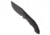 Custom Knife Factory Custom Knife Factory Marfione Sokosha DLC Titanium 3.75" DLC, Black, Bohler M398, adult, BHQ-219447