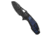 Custom Knife Factory Custom Knife Factory Peace Duke 2.0 Frame Lock Knife DLC Ti/ZircuTi 3" Black, Black, Bohler M398, adult, BHQ-234025