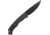 Cyclone Hidden Release Fixed Blade, 3, OTF Plain Black, TiCN D2 Steel Blade, 4 Black Aluminum Handle