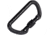 Cypher D Screw Gate Carabiner Black