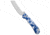Daggerr Daggerr Knives Behemoth Slim Crossbar Lock Blue/White 4.00" Satin, Blue/White, VG10, adult, BHQ-227905