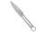 Daggerr Knives Dask Fixed Blade Knife, 4.50in, 8Cr13MoV, Dagger Blade, 8Cr13MoV, Silver Handle, Silver/Gray, 9.25 inch, BHQ-217297