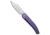 Daggerr Knives Daggerr Knives Navaja Clasico Button Lock Knife Purple CF 5.6" Satin M390, Purple, Bohler M390, adult, BHQ-228497