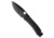 Daggerr Knives Nightmare Folding Knife, 4.00in, CPM MagnaCut, Drop Point Blade, Titanium, Black Handle, Thumb Hole, Compound, Black/Black, 9.00 inch, BHQ-216644