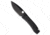 Daggerr Knives Nightmare Folding Knife, 4.00in, CPM MagnaCut, Drop Point Blade, Titanium, Black Handle, Thumb Hole, Flat Grind, Black/Black, 9.00 inch, BHQ-216648