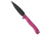 Daggerr Knives Pero Folding Knife, 5.00in, 8Cr14MoV, Spear Point Blade, Pink Handle, Pink/Black Gray, 11.00 inch, BHQ-216703