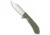 Daggerr Knives Powie Folding Knife, 3.50in, 8Cr14MoV, Clip Point Blade, OD Green Handle, OD Green/Gray, 8.25 inch, BHQ-208483