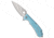 Daggerr Knives Daggerr Knives Resident Liner Lock Knife Light Blue FRN 3.5" Stonewash, Blue, 8Cr14MoV, adult, BHQ-221103