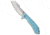 Daggerr Knives Daggerr Knives Rhino Liner Lock Knife Light Blue FRN 3.5" Stonewash, Blue, 8Cr14MoV, adult, BHQ-221101