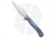 Daggerr Knives Vendetta Folding Knife, 5.00in, Bohler M390 Stainless Steel, Dagger Blade, Titanium, Blue Handle, Blue/Gray, 11.00 inch, BHQ-177003