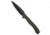 Daggerr Knives Vendetta Folding Knife, 5.00in, 8Cr13MoV, Dagger Blade, Green Handle, Green/Black, 11.00 inch, BHQ-208824