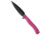 Daggerr Knives Vendetta Folding Knife, 5.00in, 8Cr14MoV, Dagger Blade, Pink Handle, Pink/Black Gray, 11.00 inch, BHQ-216667