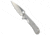 Daggerr Knives Daggerr Knives Zhalo Frame Lock Flipper Knife Brushed Steel 3.9" Satin, Silver, D2, adult, BHQ-218804