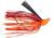 Daiwa Evergreen Grass Ripper Swim Jig, 1/4, 4 Hook, Fire Craw, GR-14-14
