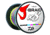 Daiwa J-Braid 8X Braided Line w/Bulk Spool, 3000yds, 40lb, Multi-Color, JB8U40-3000MU