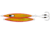 Daiwa Saltiga SK Metal Jig, 5oz, 10.4in, Orange Gold, SA-SK140G05