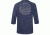 Dakine Well Rounded 3-4 Raglan Tech T, HEATHER NAVY, M, 10001866-ETEV-M