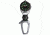 Dakota Watches Big Face Clip, Black EL Military Dial, Silver Case, Compass 8852-2