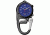 Dakota Watches Mini Clip Microlight, Blue Dial, Black Case 3802-4