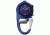 Dakota Watches Mini Clip Microlight, Blue Military Dial, Blue Case 3808-8